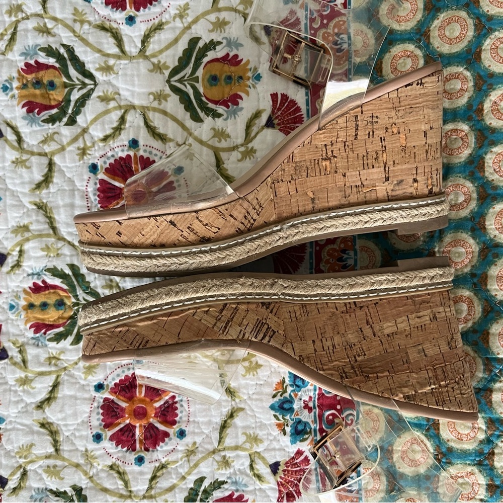 Clear Strap Wedges